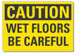 Wet Floor Caution Rflct Label 3.5x5in