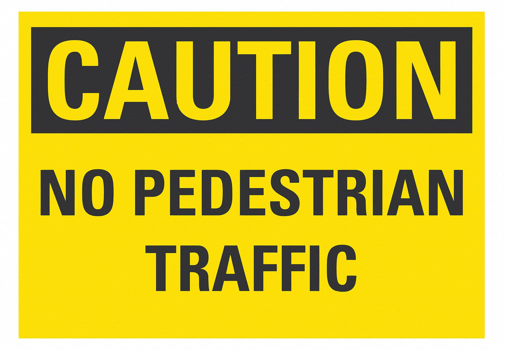 Pedestrian Trfc Caut Rflct Lbl 3.5x5in