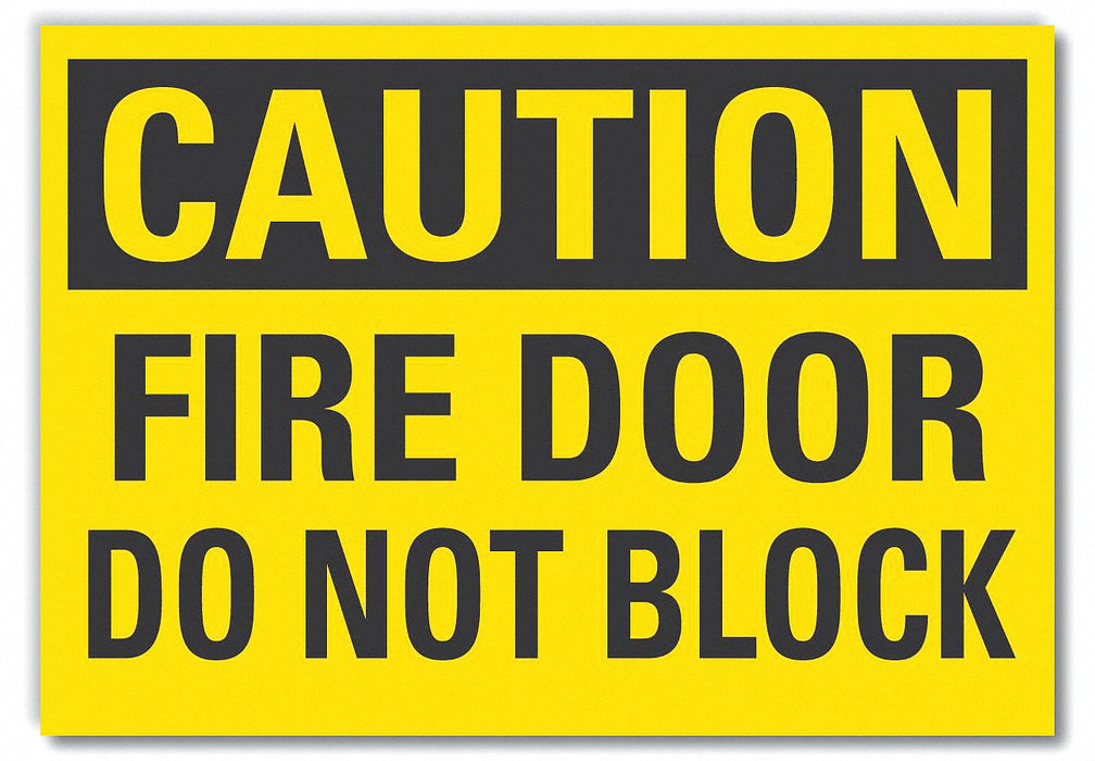 Caution Sign 10in x 14in Non-PVC Polymer