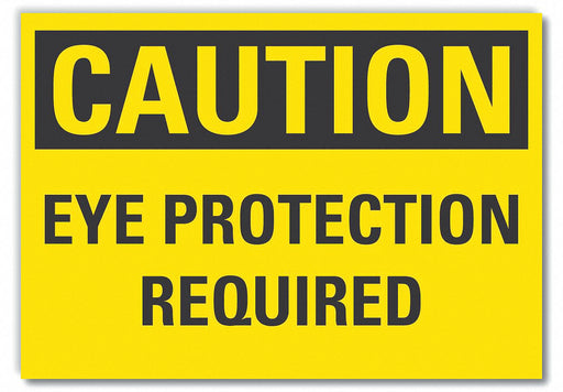 Caution Sign 7inx10in Non-PVC Polymer
