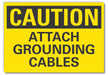 Caution Sign 10inx14in Non-PVC Polymer
