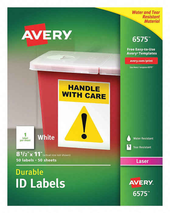 Label 8-1/2 Wx11 H 50 No.of Labels PK50