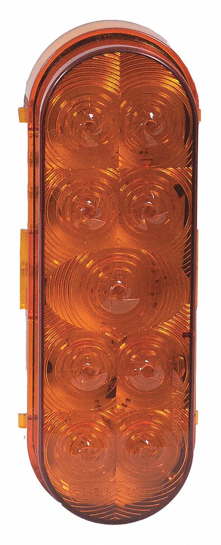 Park/Turn Light Oval Amber 6-3/8 L