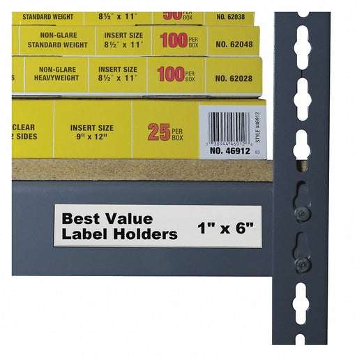 LabelHolder 1inL 6inW Clear PK50