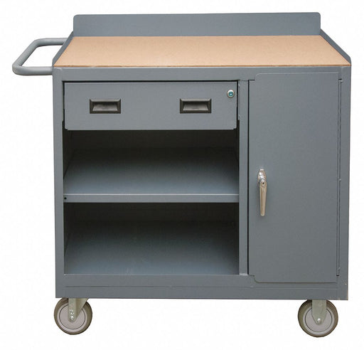 Mobile Cabinet Bench Hardboard 42 W 18 D