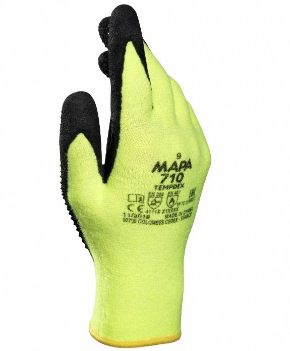 Heat Resistant Gloves Nitrile Ylw 11 PR