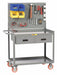 Mobile Wrkstion Steel 36 L 24 W 2 Shelf