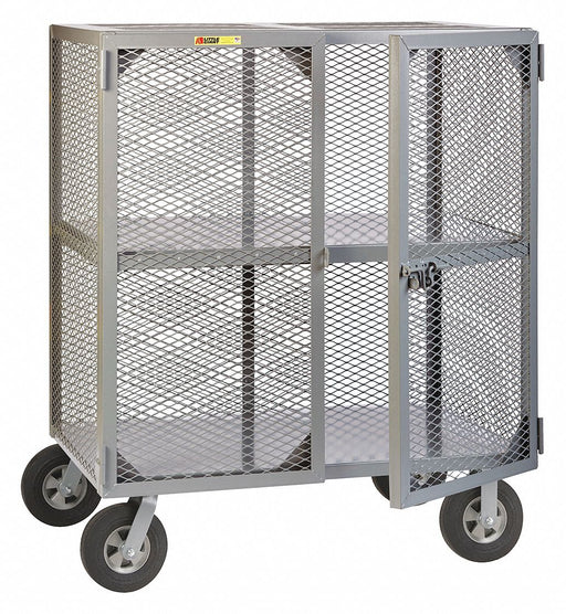 Security Cart 27 W x 48 D Gray Stel