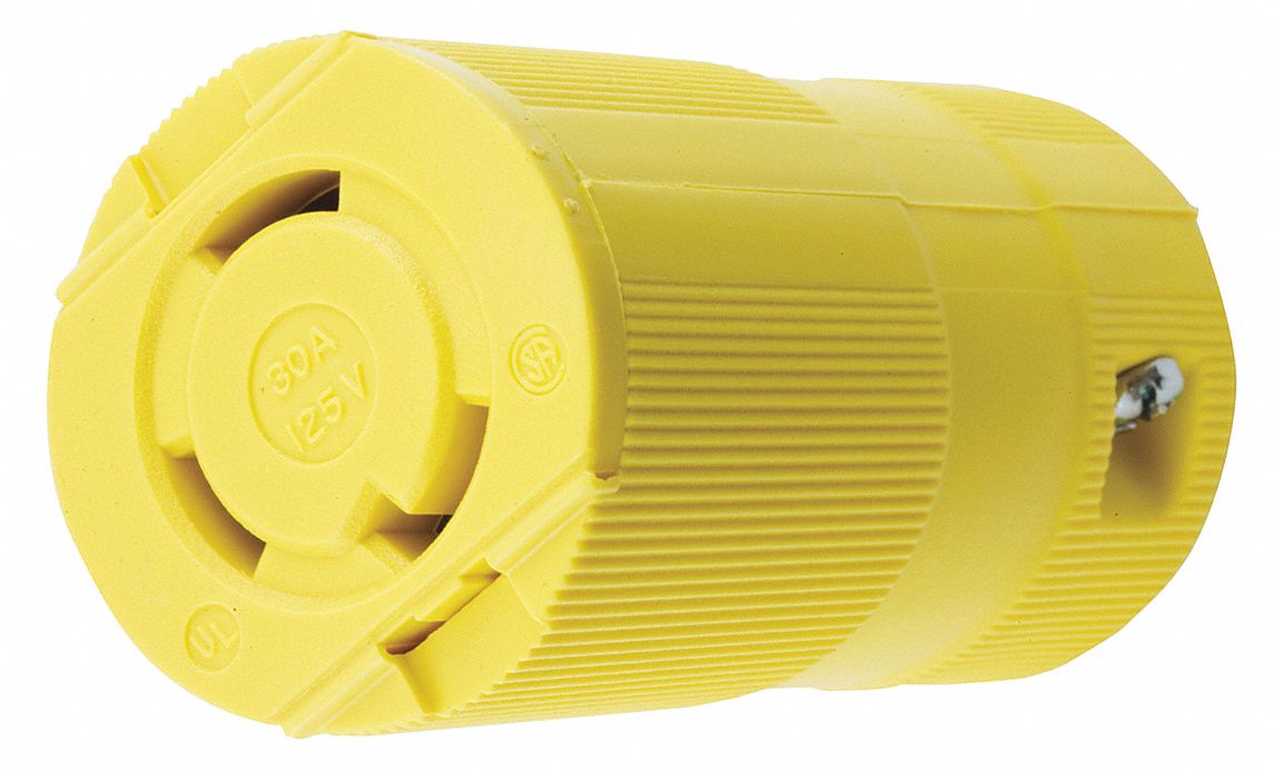 Locking Connector Yellow 2 Poles Phase 1