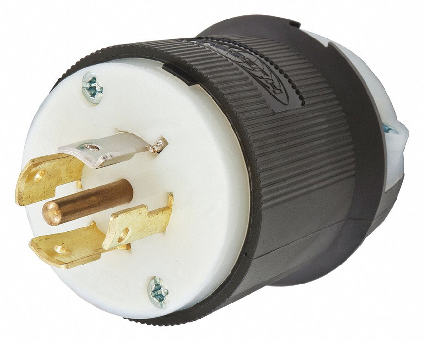 Locking Plug Black/White Nylon 4 Poles