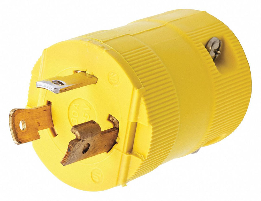 Locking Plug Yellow 2.0 HP 2 Poles