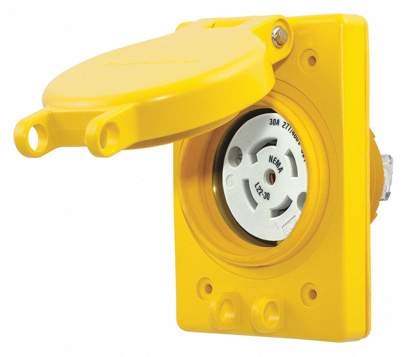 Watertight Locking Receptacle 277/480VAC