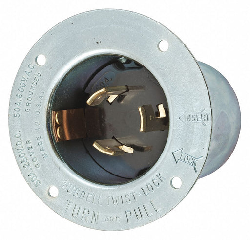 Flg LckInl 50 A Metallic Non-NEMA Steel