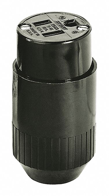 Strt Bld Cnnctr Blk 2P3W Nyl 5-15R