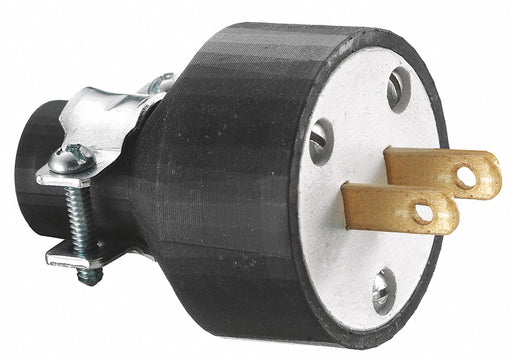 Straight Blade Plug Blk 15 A Stnd 1-15P
