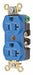 Receptacle Blue 20 A 2P3W Back Side 1PK