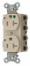 Receptacle Ivory 1.0 HP 20A Nylon