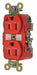 Receptacle Red 15 A 2P3W Back Side 1PK