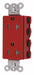 Receptacle Red 20 A 2P3W Back 1PK