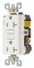 Recept Wht 20 A GFCI 2P3W Back Side 1PK