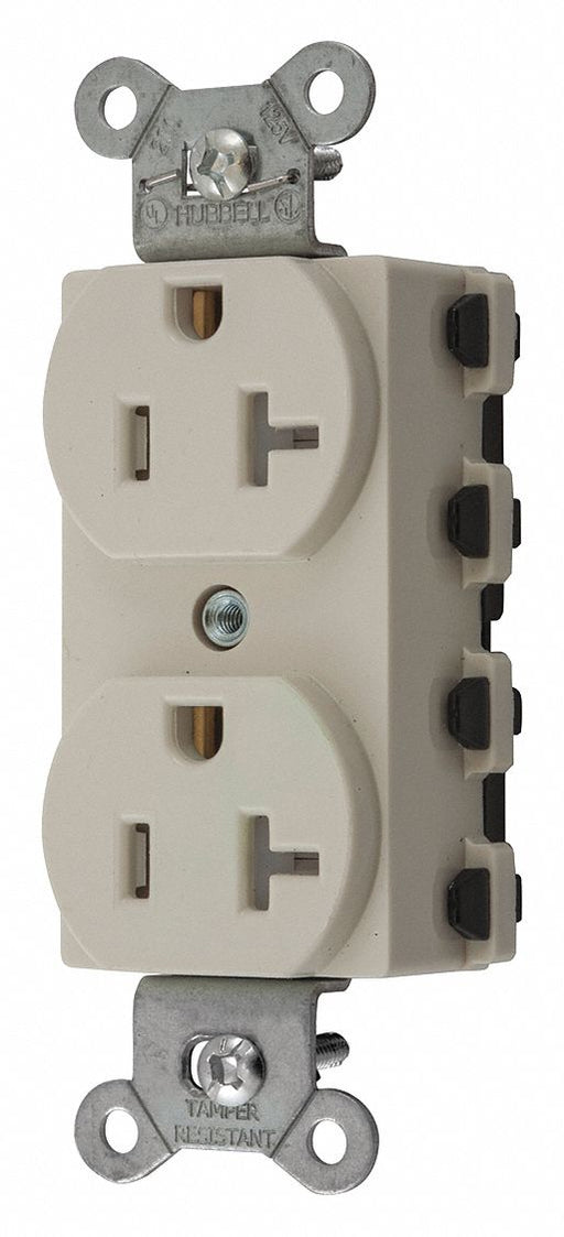Receptacle Light Almond 3 Wires Nylon