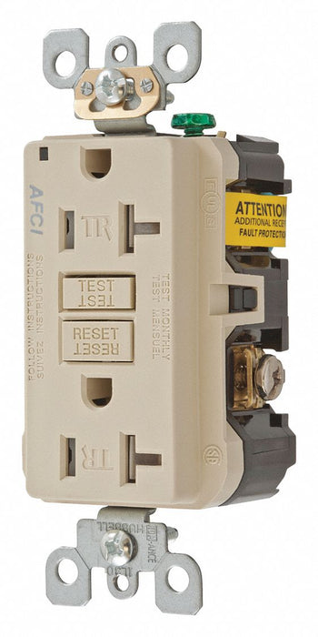 Recept Ivory 20 A GFCI 2P3W Bk Sd 1PK