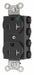 Receptacle Black 20 A 2P3W Back 1PK