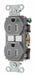 Receptacle Gray 0.5 HP 3 Wires 125VAC