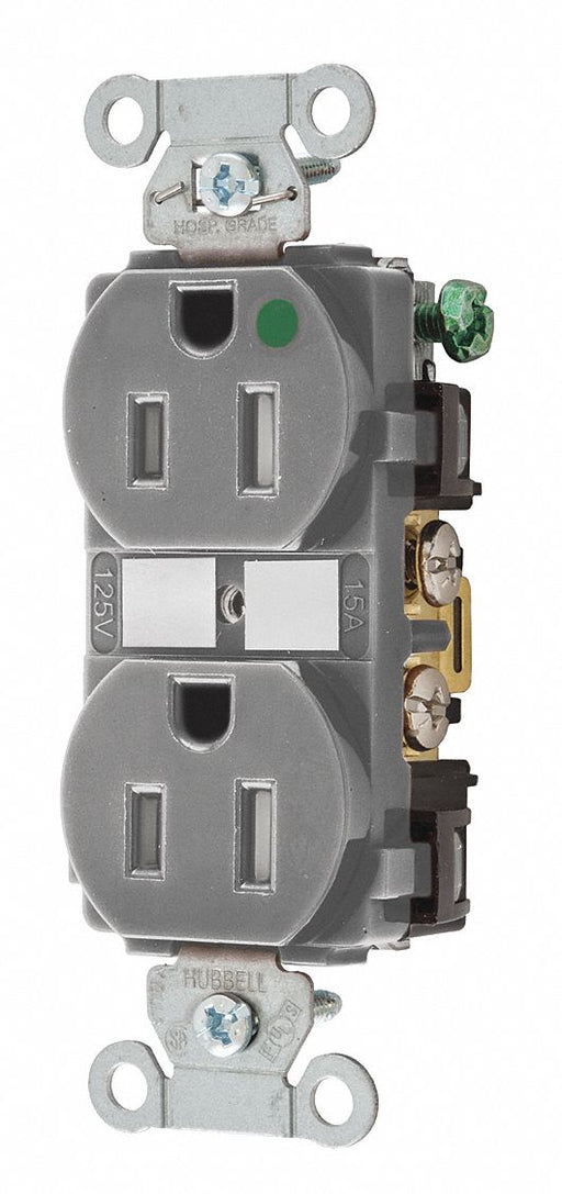 Receptacle Gray 0.5 HP 3 Wires 125VAC