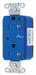 Receptacle Blue 20 A 2P3W Back 1PK