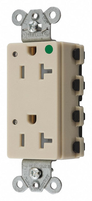 Receptacle Ivory 3 Wires 2 Poles