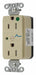 Receptacle Ivory 15 A 2P3W Back 1PK