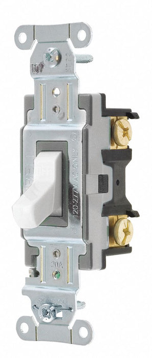 Wall Switch Wht 20A Back Side SnglPole