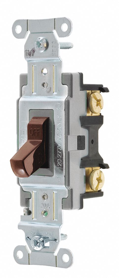 Wall Switch Brown 20A 1-Pole Switch
