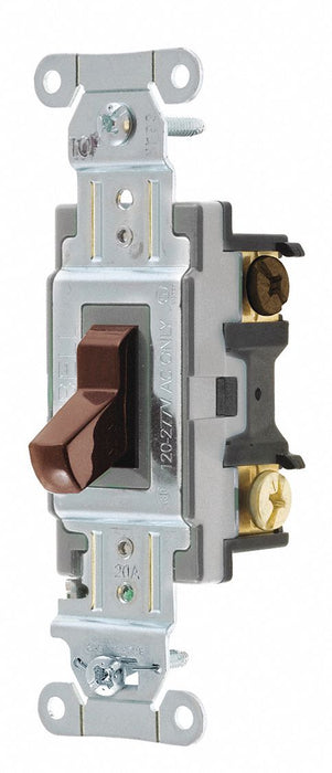 Wall Switch Brown 20 A Back Side 3-Way