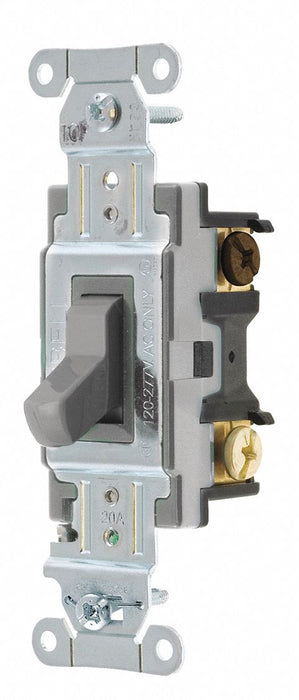 Wall Switch 20A Gray Toggle 1 to 2 HP