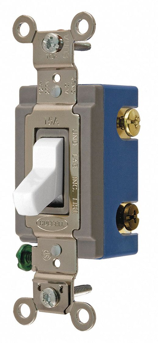 Wall Switch White 15 A Back Side 3-Way