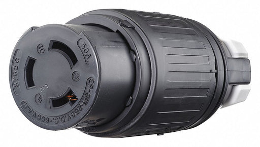 Locking Connector Black Nylon 2 Poles