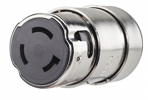 Locking Connector Silver Brass 125VAC