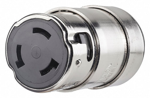 Locking Connector Silver 125/250VAC 50A