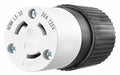 Locking Connector Black/White 125VAC 30A