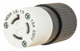 Locking Connector Black/White Nylon 15A