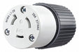 Locking Connector Black/White 277VAC 20A