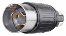 Locking Plug Black/Wht 250VDC/600VAC 50A
