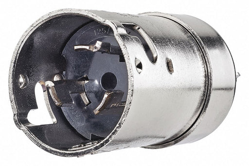 Locking Plug Silver 125/250VAC 50A