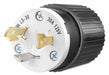 Locking Plug Black/Wht 125VAC 2.0 HP 30A