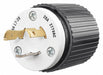 Locking Plug Black/Wht 277VAC 2.0 HP 20A