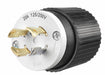 Locking Plug Black/White 125/250VAC 20A
