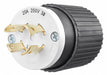 Locking Plug Black/Wht 250VAC 3.0 HP 20A