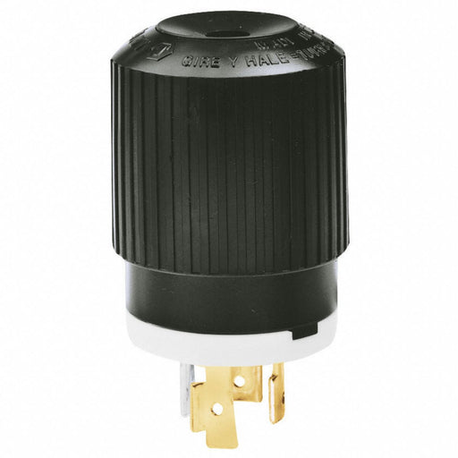 Locking Plug Black/Wht 480VAC 5.0 HP 20A